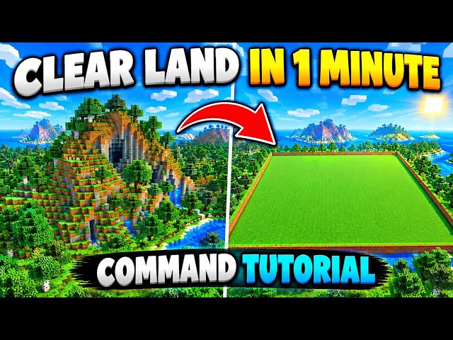 How to Easily Clear Land in Minecraft! [Java & Bedrock]