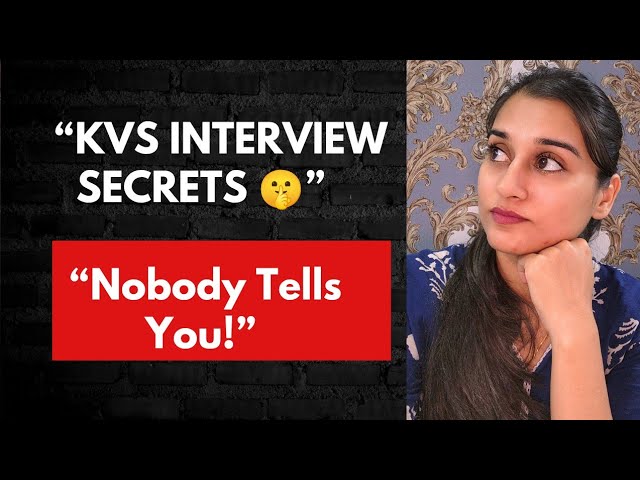 “KVS Interview Secrets Nobody Tells You (Must Watch)”PART 1: #kvsinterview #interviewtips 