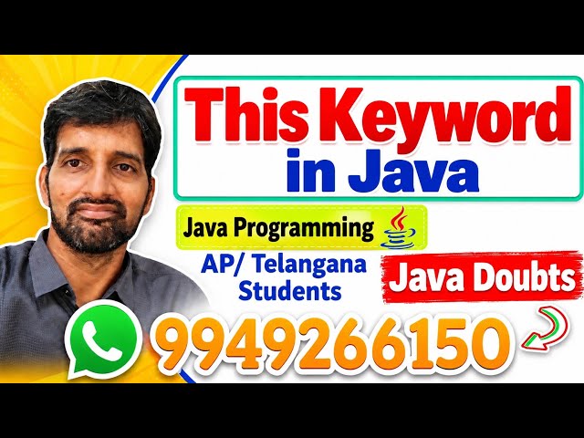 this Keyword in Java | Java this Keyword Explained with Example | Java Programming