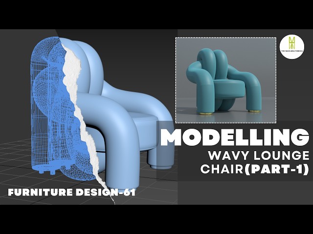 MODELLING OF WAVY CHAIR IN 3DS MAX (PART-1) | MODELLING FURNITURE DESIGN IN 3DS MAX | DESIGN-61 |
