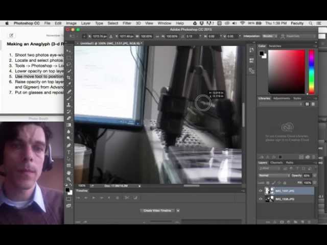 How to make 3D ( red/blue anaglyph) image in Photoshop
