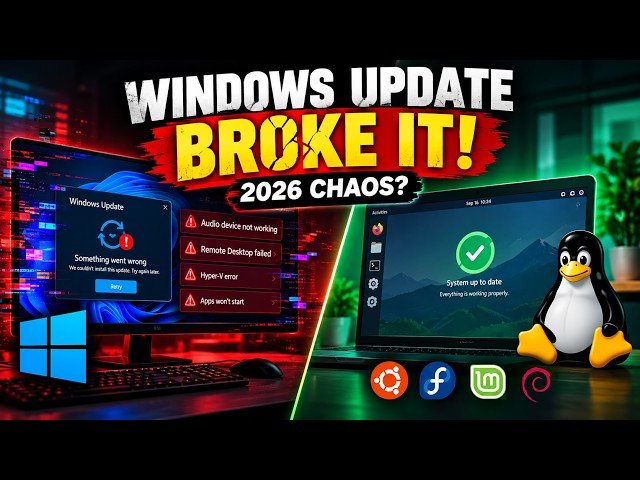 Windows Updates Are Breaking PCs in 2026 — Why Linux Users Don’t Face This Chaos