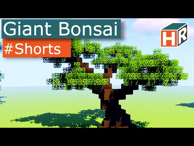Custom Dark OakTree Timelapse Minecraft #shorts