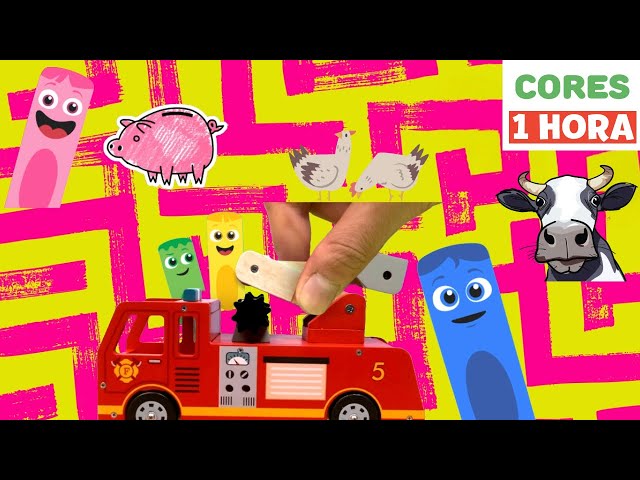 Vídeos educativos para crianças pequenas | Turma das Cores | Aprenda cores | Primeira Universidade