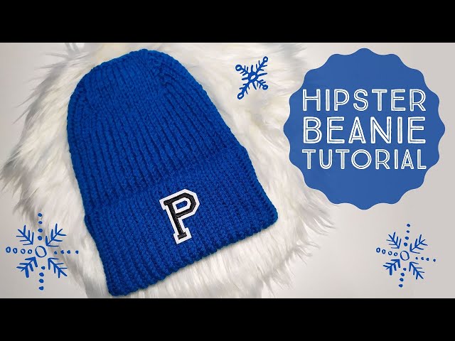 HIPSTER BEANIE | knitting tutorial step by step for beginners