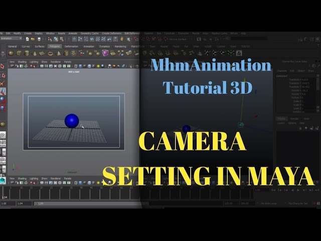 Camera Setting in maya #MhmAnimation tutorial#youtube_Class_02