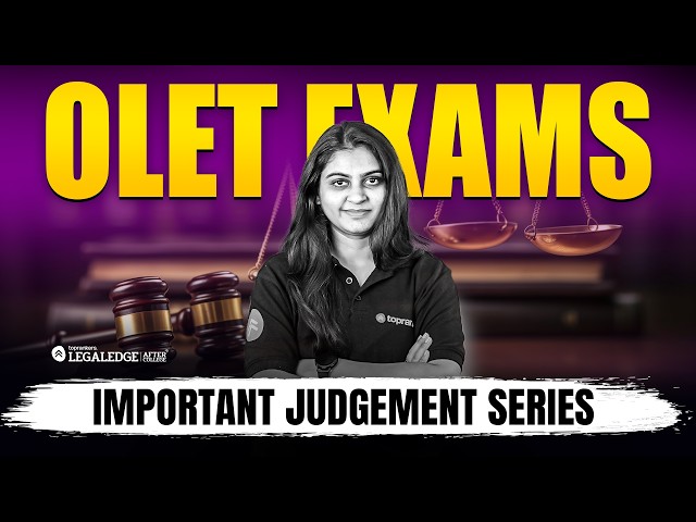 Most Important Supreme Court Judgments for Law Entrance Exams 🔥 | Watch THESE or FAIL❌ in exam