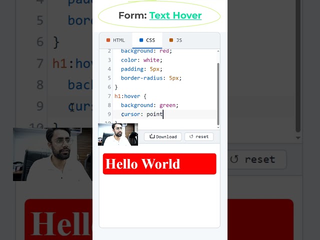 CSS Text Color Hover Effect #coding #htmltutorial #csstutorial