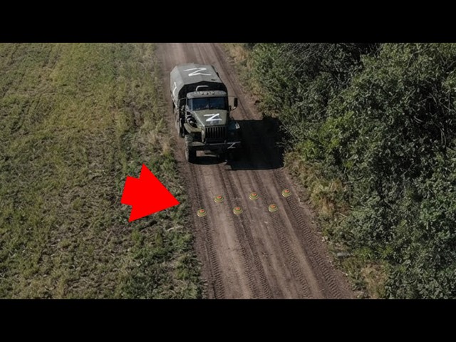 Ammunition Truck Drives Over Mine
