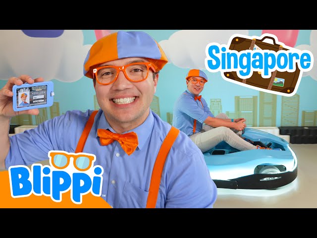 Blippi Learns to Drive at VroomTown | Blippi Travels 🌏| Educational Videos for Kids