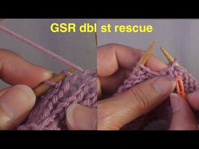 How to Fix a German Short Row double stitch
