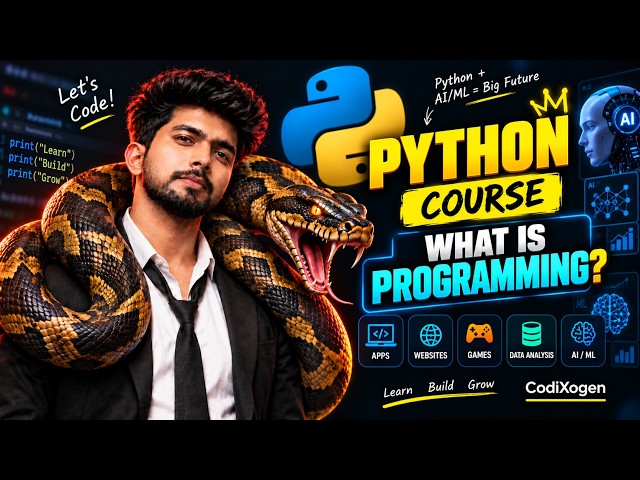 What is Programming? | Programming Basics for Beginners | Python Course | Codixo #01