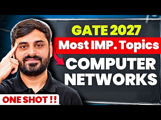 GATE 2027 Computer Networks One Shot | Most Important Topics by Ankit Doyla Sir