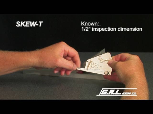 The Skew-T Fillet Weld Gauge by GAL GAGE Company
