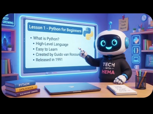 🐍 Python Tutorial for Beginners | Lesson 1 | What is Python? | Tech With Hema