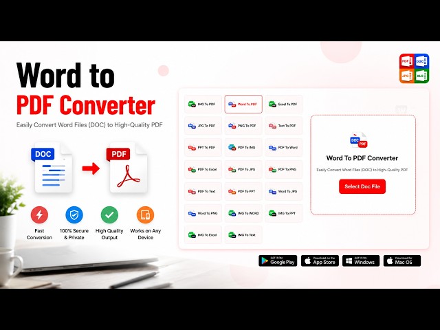 How to Convert Word to PDF for FREE on Web (2026) — No App Needed