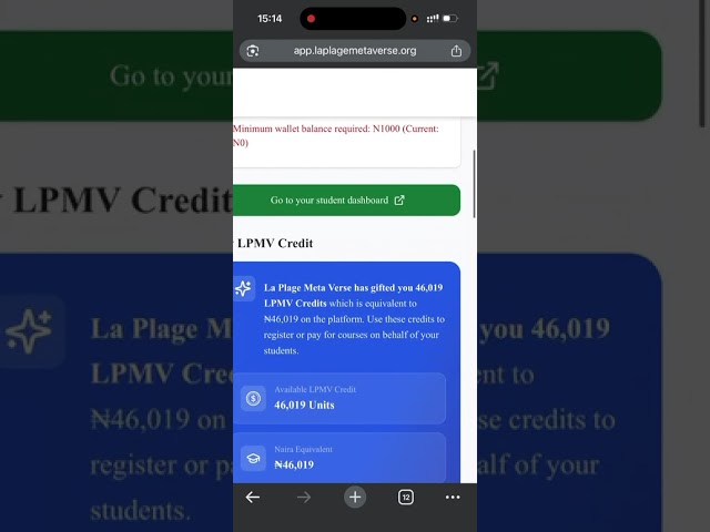 LPMV VOLUNTEER & FSA CREDIT UNIT