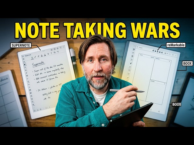In-Depth Note Taking Comparison - reMarkable vs Supernote vs Boox