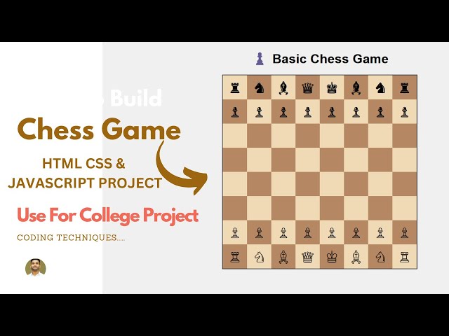 Build Chess Game Using JavaScript | Simple Chess Game in HTML, CSS & JavaScript  #chessgame