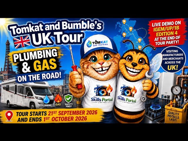 Tomkat and bumble chat about plumbing and gas and who and where they are going on their uk tour.