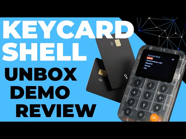 Keycard Shell Cryptocurrency Hardware Wallet (Unboxing, Setup, Demo and Review)