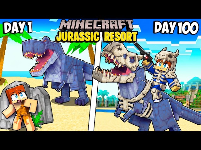 I Survived a JURASSIC RESORT in Minecraft!