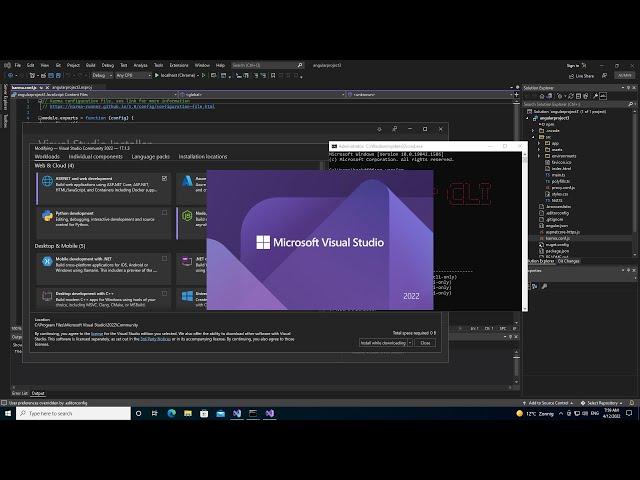 Angular with Visual Studio 2022 (Getting Started)