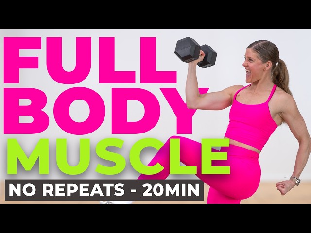 20-Minute Full Body Strength Workout | All Standing, No Repeats, Dumbbells