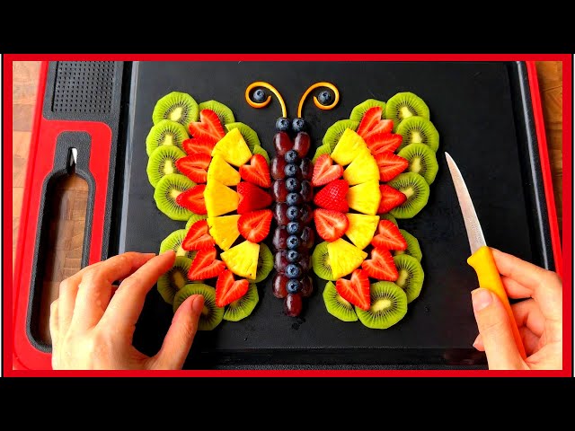 Easy Fruit Butterfly Tutorial 🦋 Impressive Fruit Platter - Party Centerpiece Ideas  