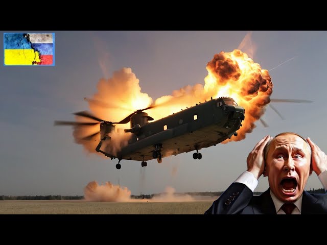 1 MINUTE AGO US F-16 Destroy 250 RUSSIAN CH-47 Chinook Helicopters