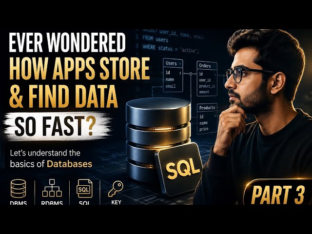 SQL & Database Basics for Beginners | DBMS, RDBMS & SQL Explained | Part 3