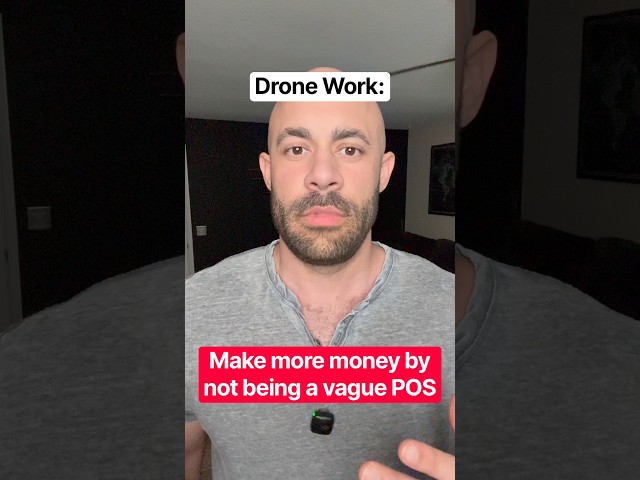 Get more Drone work by not being vague #dronework #drones #dji