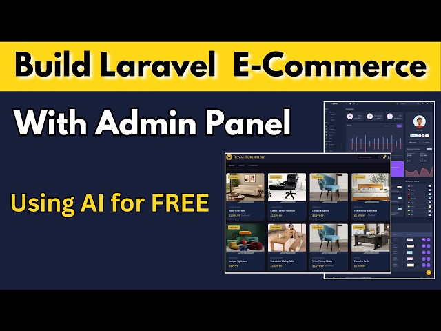 Build a Complete Laravel eCommerce Website with Admin Panel Using AI (100% Free) + Hosting