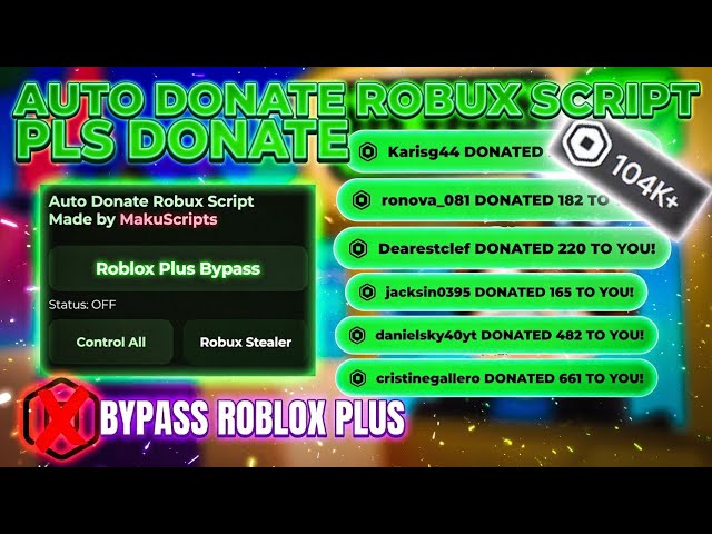 [NEW] Auto Donate Robux Script Pls Donate | KEYLESS · SAFE · OVERPOWERED