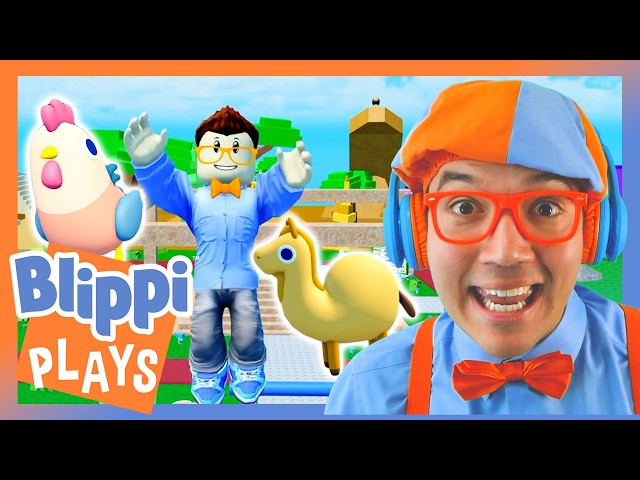 Find The Animals on Roblox!  | Blippi Plays | Educational & Gaming Videos for Kids
