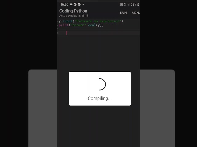 write an arithmetic expressionusing python