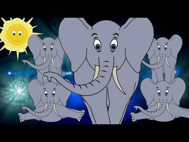 5 Little Elephants Balancing! Nursery Rhyme for Babies and Toddlers from Sing and Learn!