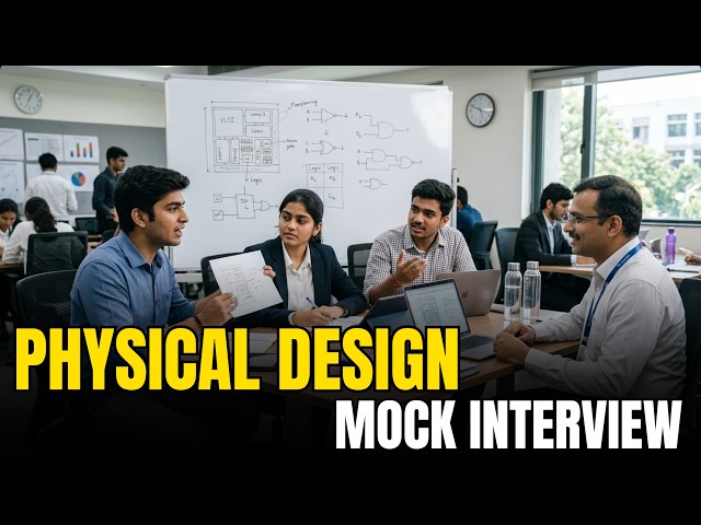 PHYSICAL DESIGN MOCK INTERVIEW | Download VLSI FOR ALL App | Best VLSI Training in INDIA