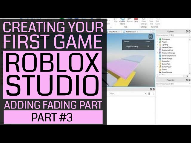 Creating Your First Game in Roblox Studio - Part #3 - Adding a Fading Trap