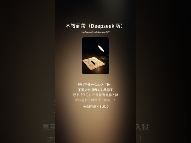 ♫ 不教而殺(Deepseek 版)下