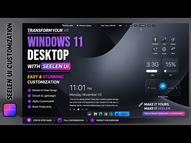 Transform Your Windows 11 Desktop with Seelen UI – Easy & Stunning Customization | ®™ |