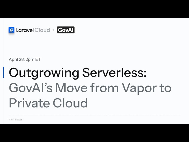 Outgrowing Serverless: GovAI’s Move from Vapor to Private Cloud