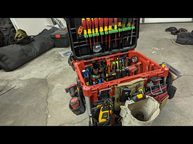Milwaukee packout hacks and modified main rolling tool box with toughbuilt and other tool brands.