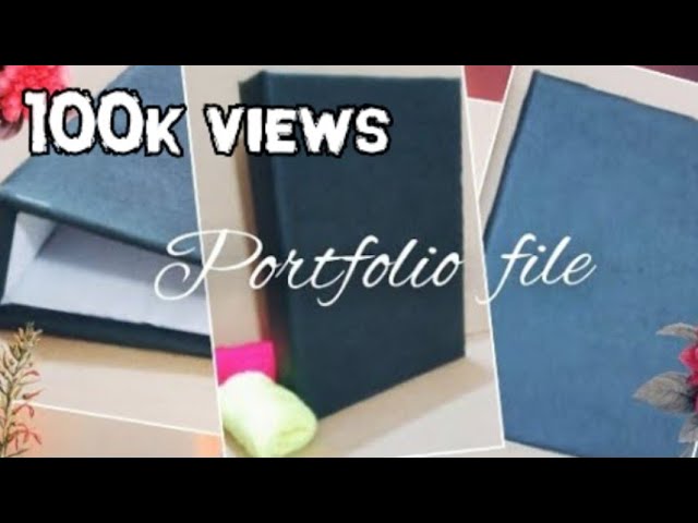 How to make portfolio file for students|File at just 20rs|File from Card board|file for 10th CBSE|
