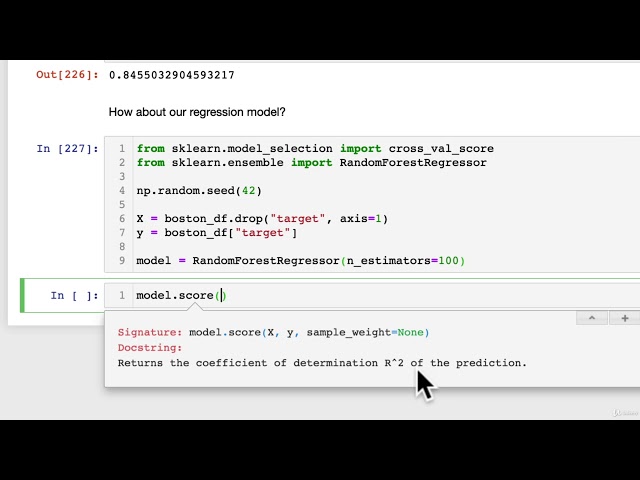 109 Evaluating A Model With Cross Validation and Scoring Parameter | Creating Machine Learning Model