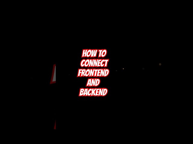 How to Connect Frontend with Backend | MERN Stack in 60 Seconds ⚡