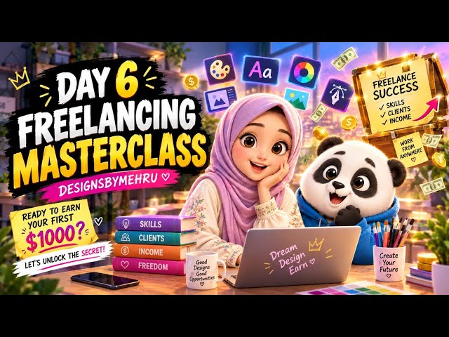 Freelancing Masterclass Day 6 . @Designsbymehru 