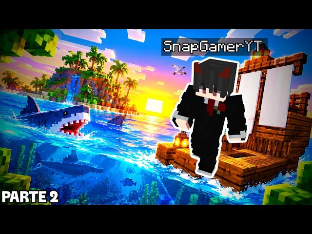 🚢 EL OCÉANO SE VUELVE MÁS PELIGROSO… ¿SOBREVIVIREMOS AL DÍA 2? 🦈 | Minecraft con suscriptores