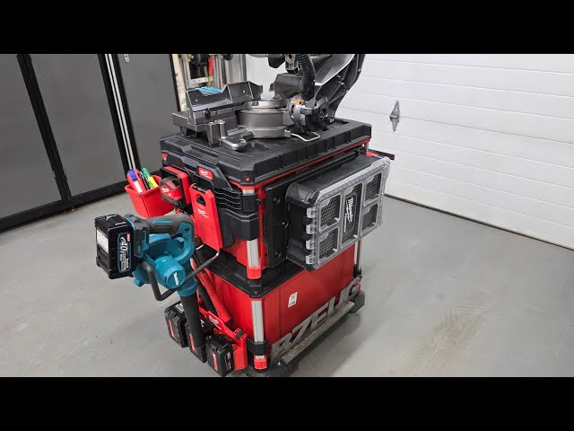 Milwaukee Packout Tool Box Compact Plate, Battery Storage and Accessories Build Out with Custom Hack