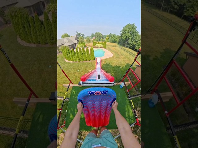 I Built the World’s Biggest Backyard Waterslide!